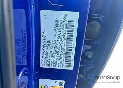 2022 Honda Accord Sport from USA, damaged, VIN 1HGCV1F31NA010805